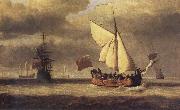 VELDE, Willem van de, the Younger The Yacht Royal Escape Close-hauled in a Breeze china oil painting artist